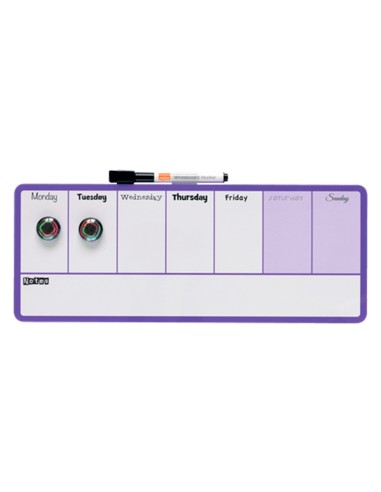 PLANIFICADOR SEMANAL NOBO MAGNETICO VIO.140X360MM