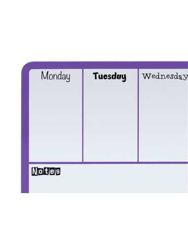 PLANIFICADOR SEMANAL NOBO MAGNETICO VIO.140X360MM