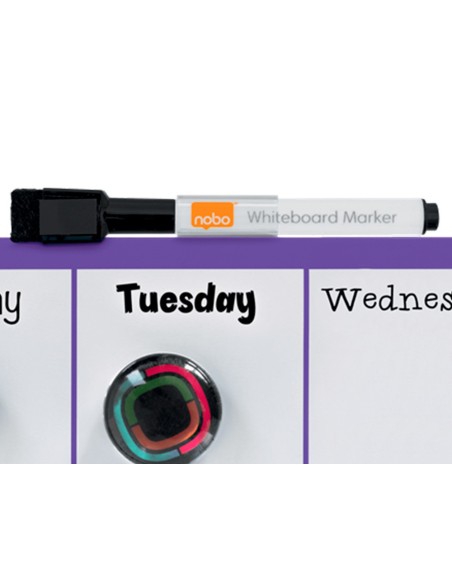 PLANIFICADOR SEMANAL NOBO MAGNETICO VIO.140X360MM