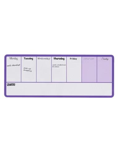 PLANIFICADOR SEMANAL NOBO MAGNETICO VIO.140X360MM