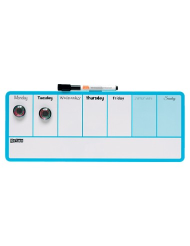 PLANIFICADOR SEMANAL NOBO MAGNETICO AZ. 140X360MM