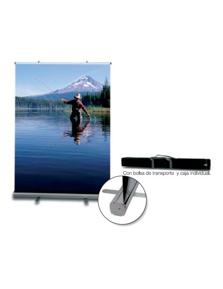 DISPLAY ENROLLABLE YOSAN ROLL UP AL.1 CARA ANCHO 85 CM ALTURA 200 CM