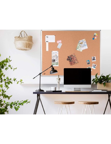 PIZARRA CORCHO Q-CON.MARCO AL.120X90 CM GROSOR CORCHO 2.5cm