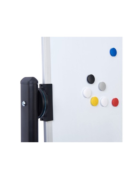 PIZARRA BLANCA VITRIFICADA MAGNETICA VOLTEABLE DOBLE CARA 90X120CM