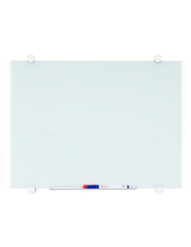 PIZARRA BLANCA Q-CON.CRISTAL MAGNETICA MARCO AL.90X60 CM