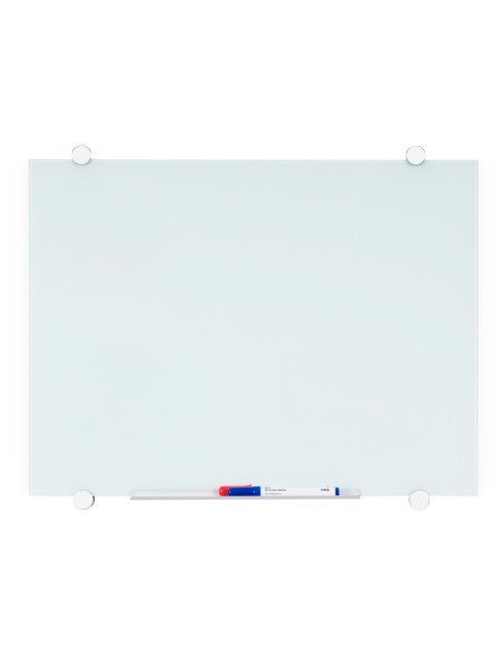 PIZARRA BLANCA Q-CON.CRISTAL MAGNETICA MARCO AL.90X60 CM