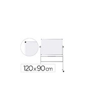 PIZARRA BLANCA Q-CON.DOBLE CARA MELAMINA MARCO AL.120X90 CM GIRATORIA 2