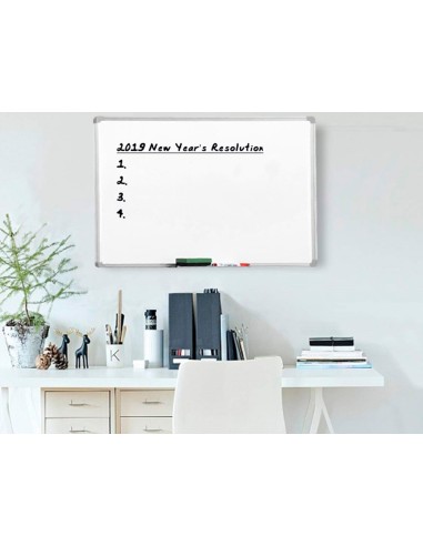 PIZARRA BLANCA Q-CON.MELAMINA MARCO AL.60X40 CM