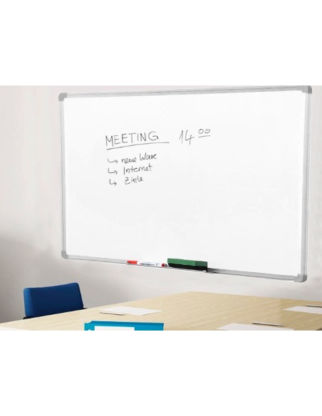 PIZARRA BLANCA Q-CON.MELAMINA MARCO AL.90X60 CM