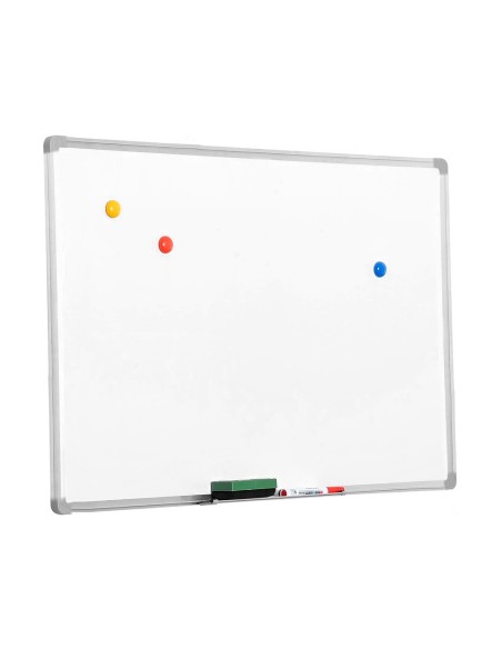 PIZARRA BLANCA Q-CON.LACADA MAGNETICA MARCO AL.90X60 CM