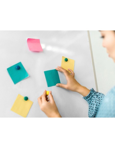 PIZARRA BLANCA Q-CON.LACADA MAGNETICA MARCO AL.120X90 CM