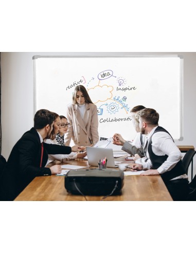 PIZARRA BLANCA Q-CON.LAMINADA MARCO AL.200X100 CM