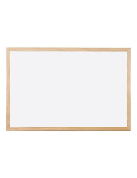 PIZARRA BLANCA Q-CON.LAMINADA MARCO MADERA 90X60 CM