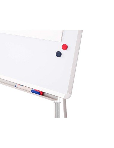 PIZARRA BLANCA Q-CON.C/TRIPO 70X103 CM CONVENCIONES SUPERFICIE LACADA