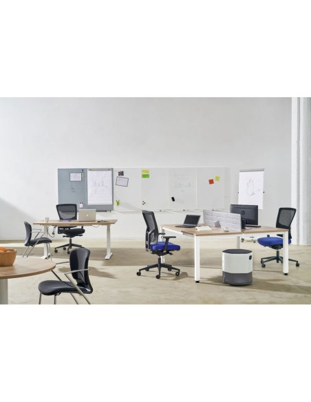 PIZARRA ROCADA MAGNETICA BLANCA C/SISTEMA SKI WHITEBOARD 100X150 CM