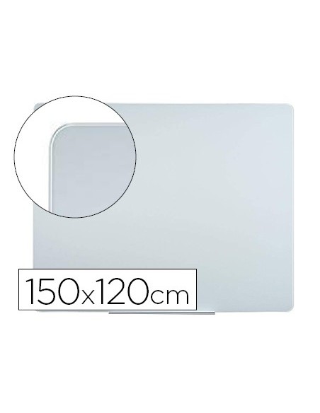 PIZARRA BLANCA BI-OFFICE CRISTAL MAGNETICA 1500X1200 MM