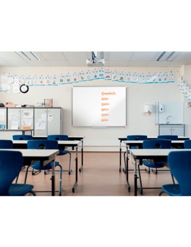 PIZARRA BL.NOBO COMP.PLUS ACERO VITRIF.PANORAMICO 55" MAG.1220X690MM