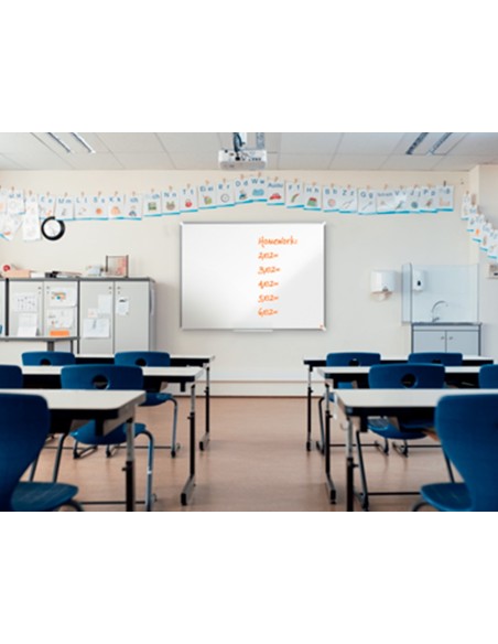 PIZARRA BL.NOBO COMP.PLUS MELAMINA 1200X1200MM