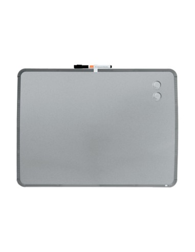 PIZARRA NOBO MAGNETICA EL HOGAR ACERO MARCO SLIM PLATA 430X580MM