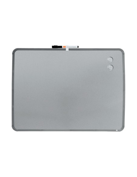 PIZARRA NOBO MAGNETICA EL HOGAR ACERO MARCO SLIM PLATA 430X580MM