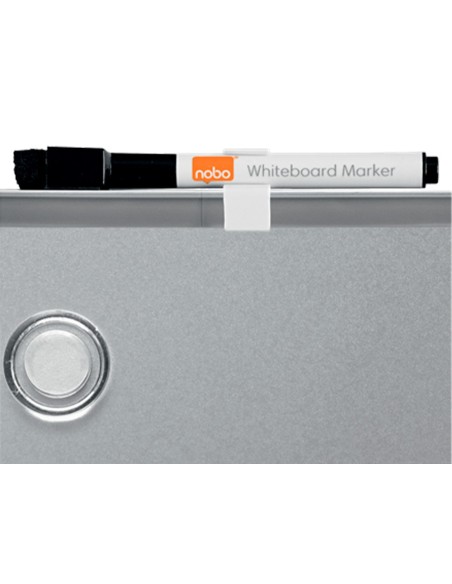 PIZARRA NOBO MAGNETICA EL HOGAR ACERO MARCO SLIM PLATA 430X580MM
