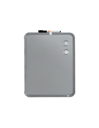 PIZARRA NOBO MAG.EL HOGAR ACERO MARCO SLIM PLATA 280X360MM