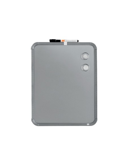 PIZARRA NOBO MAG.EL HOGAR ACERO MARCO SLIM PLATA 280X360MM