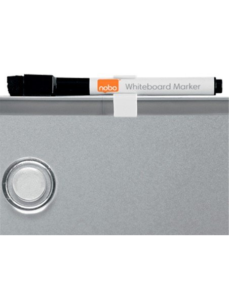 PIZARRA NOBO MAG.EL HOGAR ACERO MARCO SLIM PLATA 280X360MM