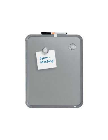 PIZARRA NOBO MAG.EL HOGAR ACERO MARCO SLIM PLATA 280X360MM