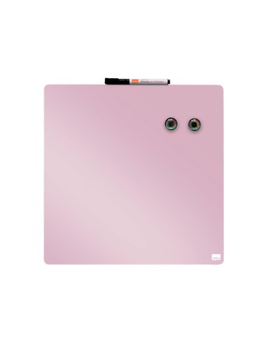 PIZARRA NOBO MAGNETICA EL HOGAR ROSA 360X360MM