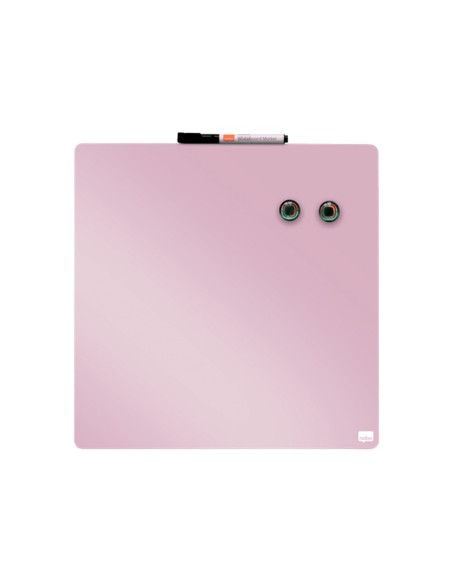 PIZARRA NOBO MAGNETICA EL HOGAR ROSA 360X360MM