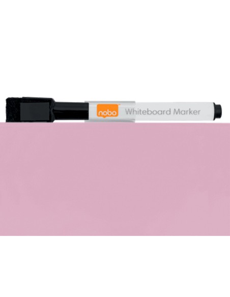 PIZARRA NOBO MAGNETICA EL HOGAR ROSA 360X360MM