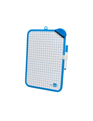 PIZARRA BL. 18X26 CM DOBLE CARA LISA CUADRICULADA ROTULADOR BORRADOR