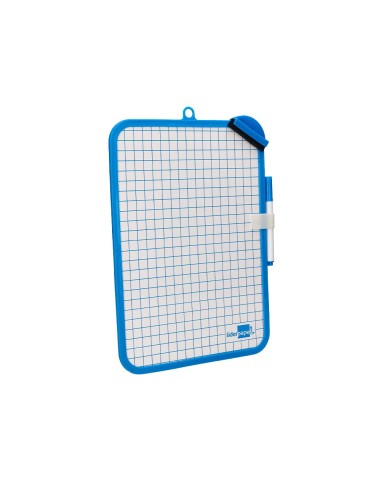 PIZARRA BL. 18X26 CM DOBLE CARA LISA CUADRICULADA ROTULADOR BORRADOR