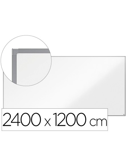 PIZARRA BL.NOBO ESSENCE ACERO VITRIFICADO MAGNETICA 2400X1200MM
