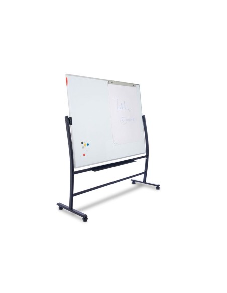 PIZARRA BL. RD ACERO LACADO MAG.AL.DOBLECARA VOLTEA CURVE 120X150CM