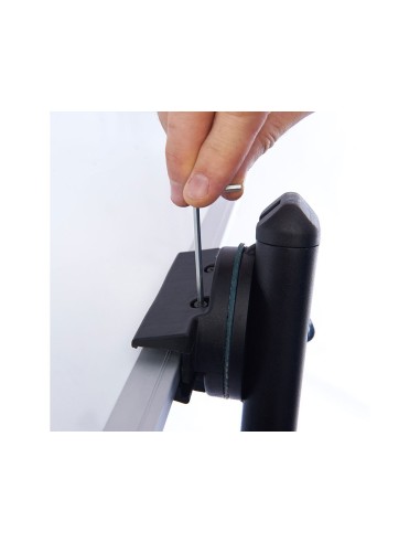 PIZARRA BL. RD ACERO LACADO MAG.AL.DOBLECARA VOLTEA CURVE 120X150CM