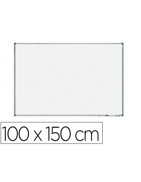 PIZARRA BL.ROCADA LACADA MAGNETICA MARCO AL.CON CANTONERAS 100X150 CM