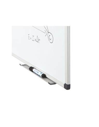 PIZARRA BL.ROCADA LACADA MAGNETICA MARCO AL.CON CANTONERAS 100X150 CM