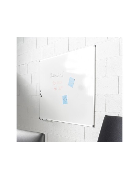 PIZARRA BL.ROCADA LACADA MAGNETICA MARCO AL.CON CANTONERAS 100X150 CM