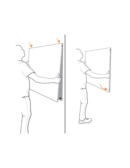 PIZARRA BL.NOBO INFINITY SIN MARCO ACERO LACADO MAGNETICO 900X600MM