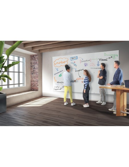 PIZARRA BL.NOBO INFINITY SIN MARCO ACERO LACADO MAGNETICO 900X600MM