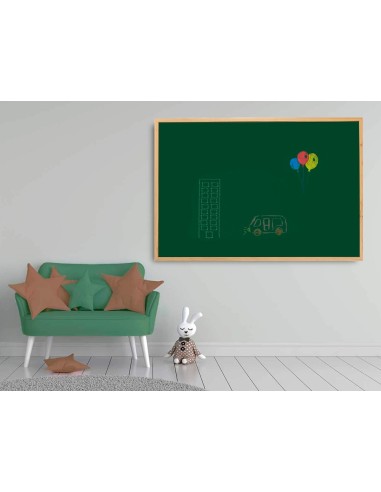 PIZARRA VER Q-CON.MARCO MADERA 120X90 CM SIN REPISA