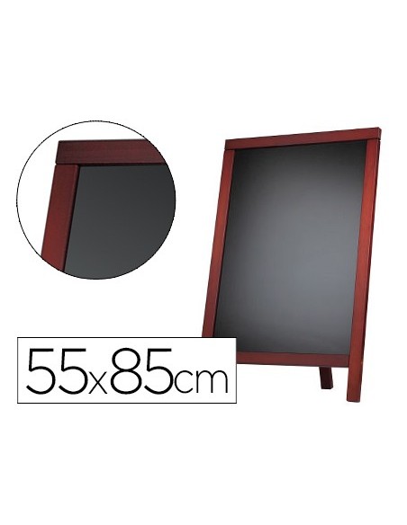 PIZARRA NG.CABALLETE Y MARCO MADERA C/SUPERFICIE ROTULADORES TIPO