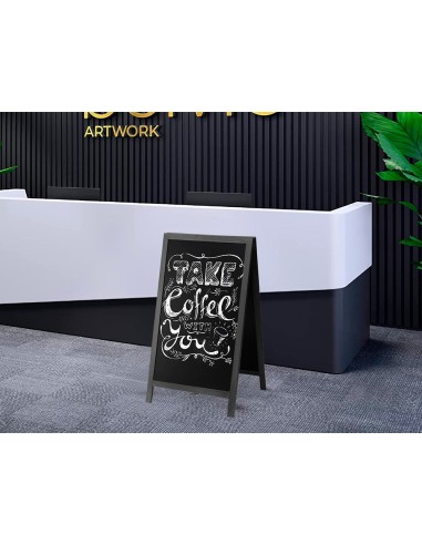 PIZARRA NG.CABALLETE DOBLE CARA MADERA C/SUPERFICIE ROTULADORES 75