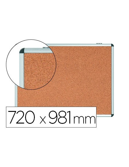 VITRINA ANUNCIOS BI-OFFICE FONDO CORCHO INTERIOR MARCO AL.720X981MM