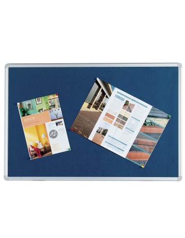 TABLERO ANUNCIOS Q-CON.MURAL GRAN FIELTRO AZUL 120X90 CM