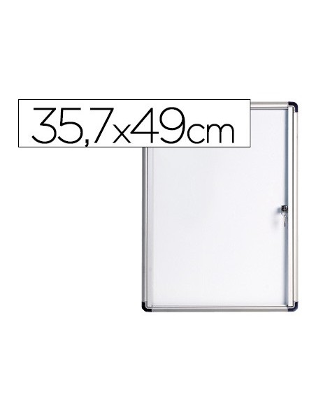 VITRINA ANUNCIOS BI-OFFICE FONDO MAGNETICO INTERIOR 357X490 MM