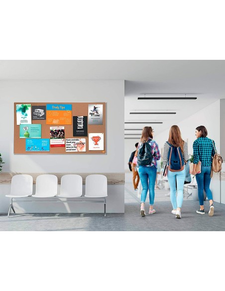 TABLERO ANUNCIOS NOBO IM PRO CORCHO FORMATO PANORAMICO 32\" 710X400MM