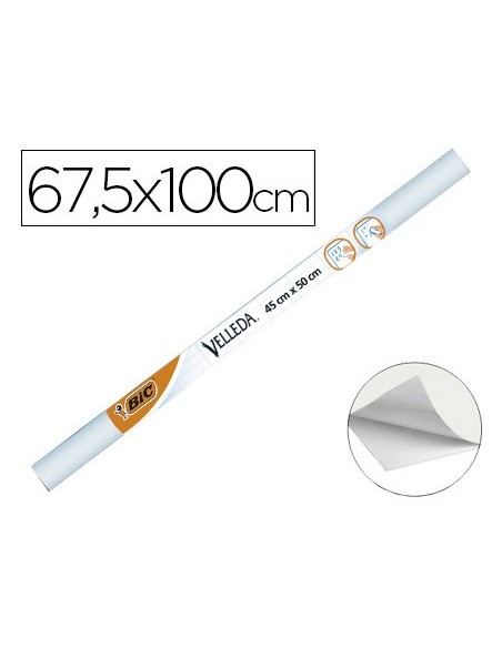 PIZARRA BLANCA VELLEDA ROLLO ADH.67,5X100 CM